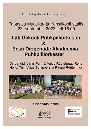 Läti Ülikooli Puhkpilliorkestri ja EDAPi kontsert