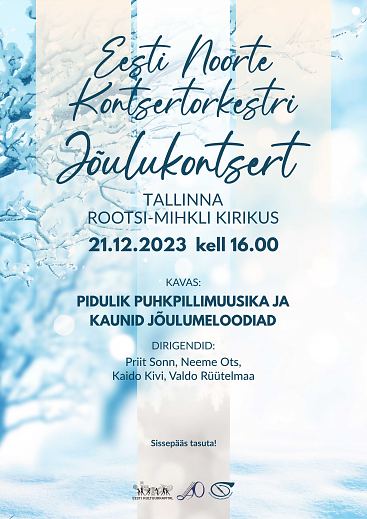 Eesti Noorte Kontsertorkestri kontsert Tallinna Rootsi-Mihkli kirikus