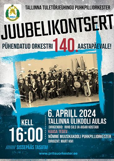 Tallinna Tuletrjehingu Puhkpilliorkestri 140. snnipevakontsert.