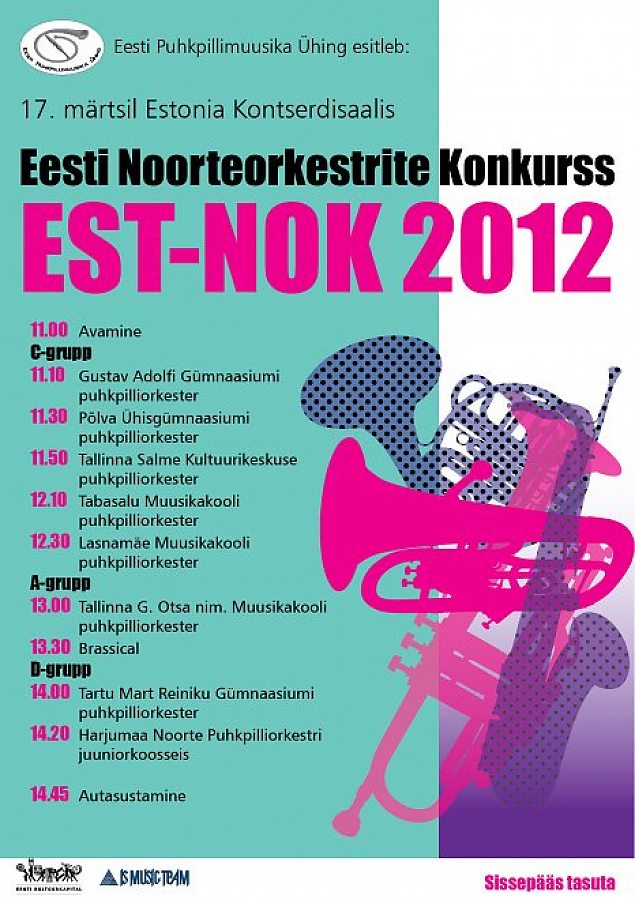 Eesti Noorteorkestrite Konkurss EST-NOK 2012: A,B,C-grupid