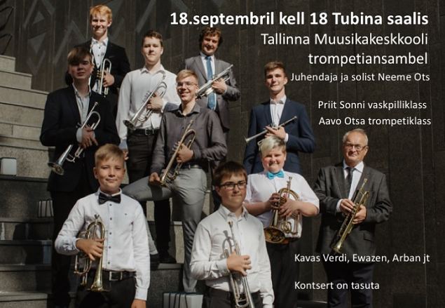 Tallinna Muusikakeskkooli trompetiansambli kontsert