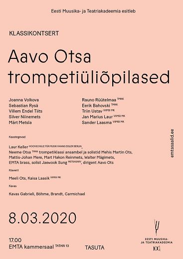 Aavo Otsa trompetiüliõpilaste klassikontsert