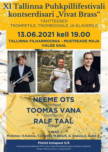 XI Tallinna Puhkpillifestivali kontserdisari ''Vivat Brass''.