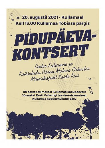 Kaitseliidu Prnu Maleva Orkester Saxoni kontsert Kullamaal.