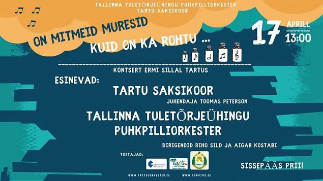 Tartu Saksikoori ja Tallinna Tuletrjehingu puhkpilliorkestri kontsert Tartus