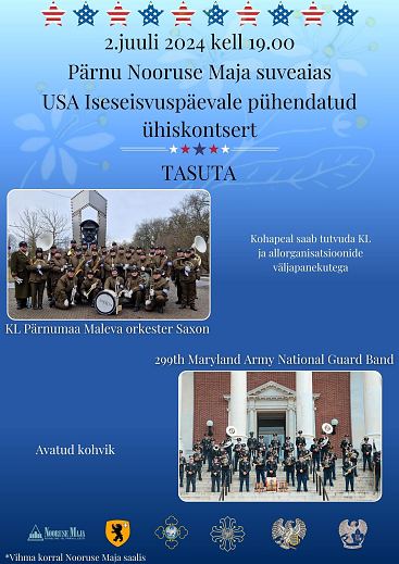USA Iseseisvuspevale phendatud kontsert Prnus