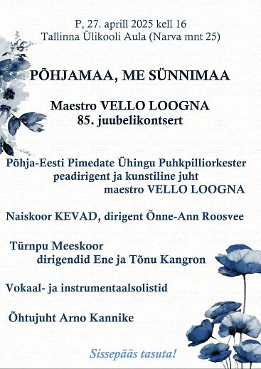 Vello Loogna 85 juubelikontsert