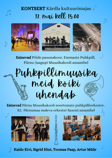 Puhkpillimuusika kontsert Krdlas