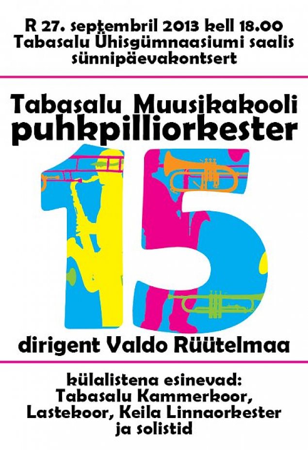 Tabasalu Muusikakooli puhkpilliorkestri 15. snnipevakontsert