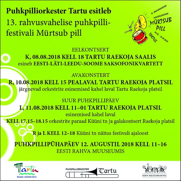 13. rahvusvaheline puhkpillifestival Mrtsub Pill