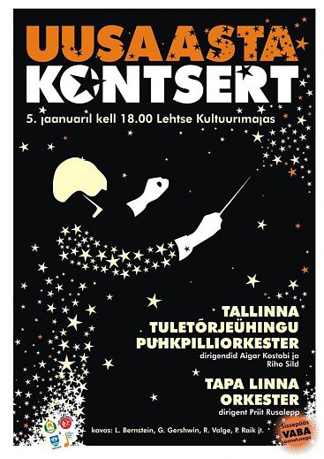 Tapa Linna Orkestri ja Tallinna Tuletrjehingu Puhkpilliorkestri Uusaastakontsert