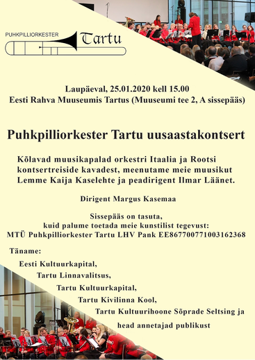 Puhkpilliorkester Tartu uusaastakontsert