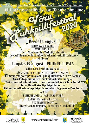 VIII rahvusvaheline Eduard Tamme nimeline Vru Puhkpillifestival 2020