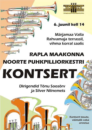 Rapla Maakonna Noorte Puhkpilliorkestri kontsert